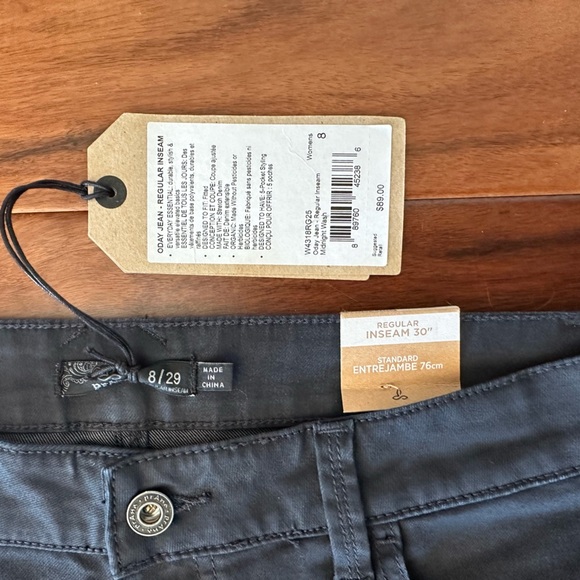 Prana Oday Regular Inseam Midnight Wash Denim Jeans size 8 - Picture 3 of 3